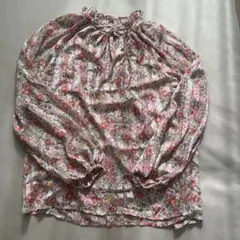 H&M 花柄　ブラウス　長袖　チュニック