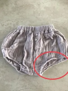 teteateteパンツ70〜80　夏服　かぼちゃパンツ