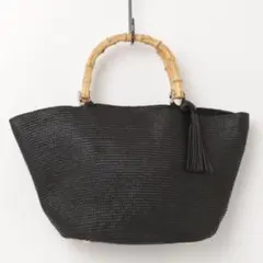 RODE SKO ロデスコ ハンドバッグ ブラック 黒 美品 かごバッグ