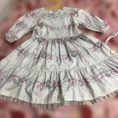 シャーリーテンプルバレエシューズ柄ワンピース