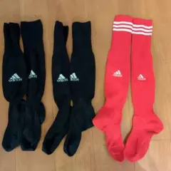 adidas サッカーソックス キッズ　3足セット