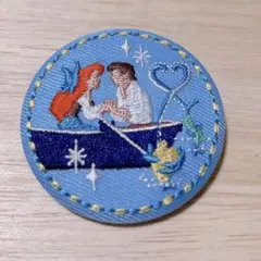 【25.9.7購入】Disney刺繍缶バッチ　リトルマーメイド　アリエル