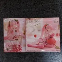 桜ミクDesktop Cuteフィギュア ぬーどるストッパーフィギュア セット