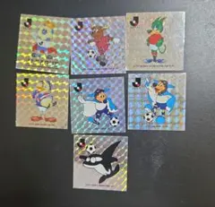 【当時物】Jリーグ マスコット キラシール 7枚セット