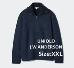UNIQLO ユニクロ JWA スフレヤーンリブフルジップセーター XXL 希少