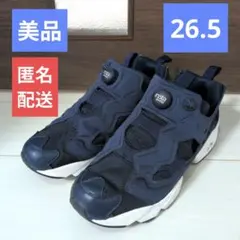 【美品】リーボックインスタポンプフューリー 26.5cm ネイビーのサムネイル