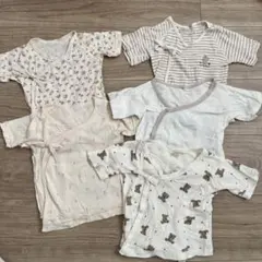 短肌着５枚セット (未使用&1度のみ着用)