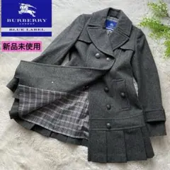 新品未使用　バーバリーブルーレーベル 36 プリーツコート ノバチェック