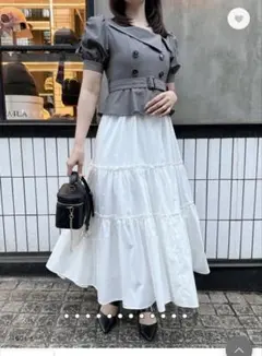 An MILLE ドッキングトレンチ風ワンピース