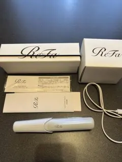 リファフィンガーアイロン ST ホワイト、専用ホルダー付き