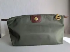 Longchamp ポーチ カーキ ナイロンのサムネイル
