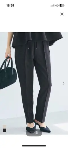 coca フロッキーテーパードパンツ　L