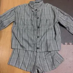 チェック柄 セットアップ