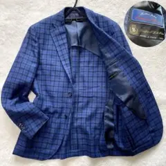 【近年イタリア製】HILTON リングジャケット テーラード　リネン混　Lサイズ
