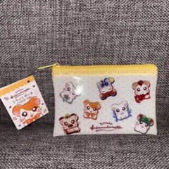 【新品未使用】とっとこハム太郎 フラット ポーチ 小物入れ ミニ財布