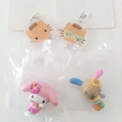 みんなでバカンスフィギュア ガチャ 日焼けキティ マイメロ ウサハナ ダニエル