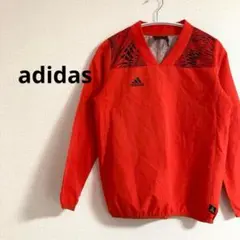 アディダス メンズ ウインドブレーカー サッカー フットサル 赤 レッド