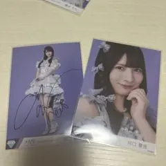 河口夏音 ノイミー 生写真 メンカラ衣装 ヒキ 直筆サイン コメントあり