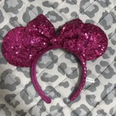 ピンク ミニーマウス カチューシャ