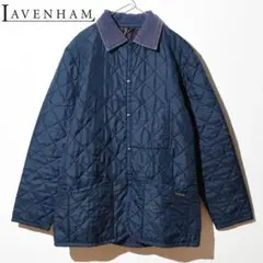 【LAVENHAM/ラベンハム】 キルティングジャケット ネイビー　38/M