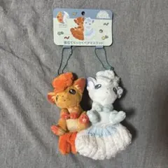 ポケモン にたものどうし 磁石でくっつくペアマスコット ロコン アローラロコンのサムネイル