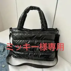 ブラック ナイロン ショルダーバッグ