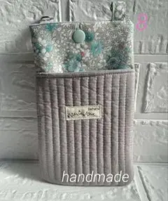 1782 リバティ フェリシテ 水色 GPSケース キーケース ハンドメイド