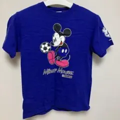 サッカー 日本代表 ミッキー マウス コラボ Tシャツ 青 JFA 公式