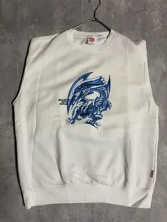 遊戯王 25th 青眼の白龍 ブルーアイズホワイトドラゴン スウェット ロンT