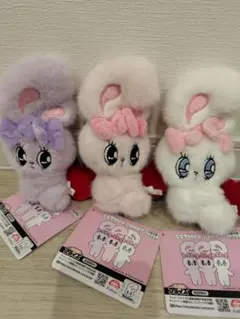 エスターバニー　リボンハートマスコット　3種セット