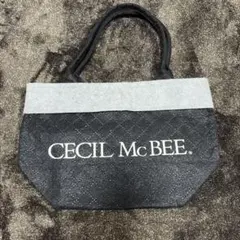 CECIL McBEE キルティング トートバッグ ブラックのサムネイル