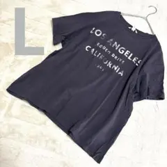 H&M エイチアンドエム Tシャツ Lサイズ グレー ゆったり 無地