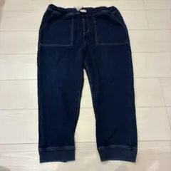 union made デニム風 濃紺 インディゴジョガーパンツ ウエストゴムのサムネイル