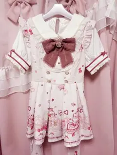 LIZLISA many hearts afternoontea柄セットアップ