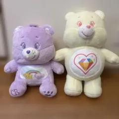 ケアベアミルキーカラーお座りBIGぬいぐるみ 羊毛フェルト風BIGぬいぐるみ