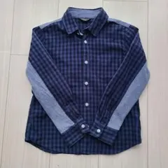 COMME CA ISM 長袖 切り替えシャツ　120cm