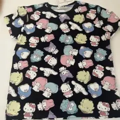 Lサイズ　サンリオキャラクターズ　総柄半袖Tシャツのサムネイル