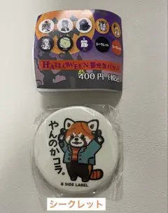B-SIDE LABEL アートフェス限定(HW)蓄光缶バッジ　レッサーパンダ