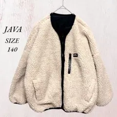 410 JaVa リバーシブルジップアップジャケット ボアブルゾン 140