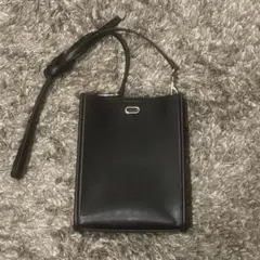 【新品未使用】RAGEBLUEブラック合成レザーショルダーバッグ