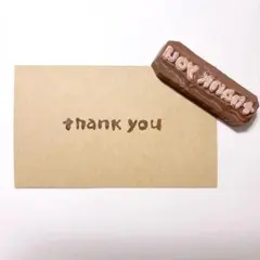 thank you 消しゴムはんこ