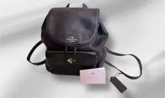 美品コーチ ビリー ミニ リュック ペブルドレザー ターンロック　ケアカード付