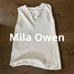 Mila Owen バックレースアップノースリーブワッフルトップスのサムネイル