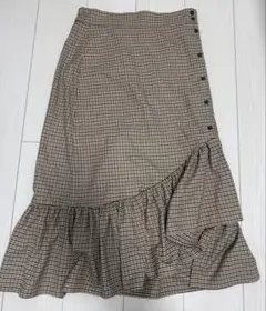 ZARA チェックスカート