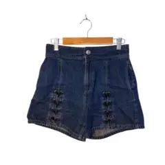 Diable キッズ ショートパンツ デニム キュロット ティーン レースアップ