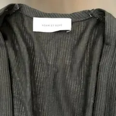 ADAM ET ROPÉ 黒　夏用　長袖ロングカーディガン