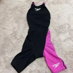 Speedo FINA認証 水着 ブラック/ピンクSS