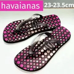 havaianas ビーチサンダル　シルバー　23 23.5 ハワイアナス
