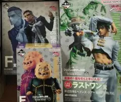 ジョジョ一番くじ　ラストワン賞露伴＆ヘブンズ・ドアー　E賞矢安宮重清　F賞噴上