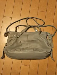 【少々難あり】Beaure ビュレ　本革　フリンジ　2WAYバッグ